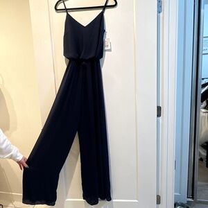 David’s Bridal Georgette Blouson Jumpsuit